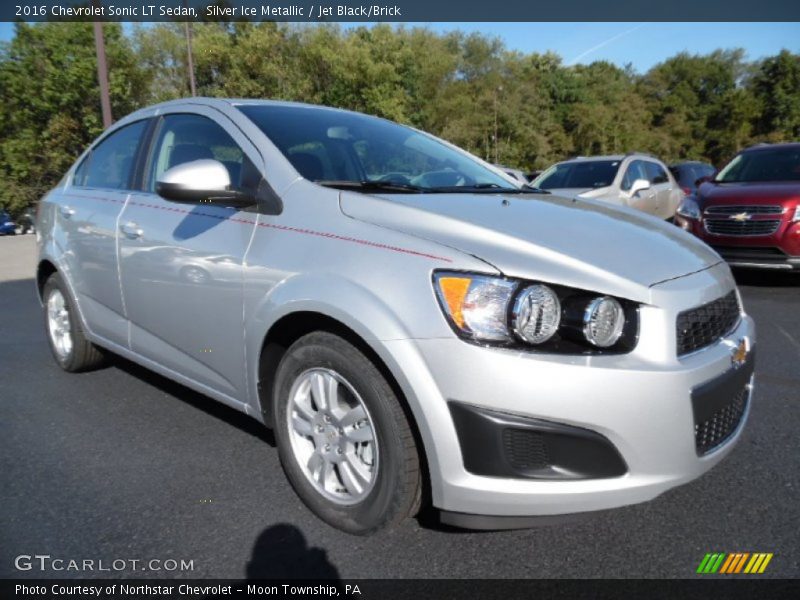 Silver Ice Metallic / Jet Black/Brick 2016 Chevrolet Sonic LT Sedan