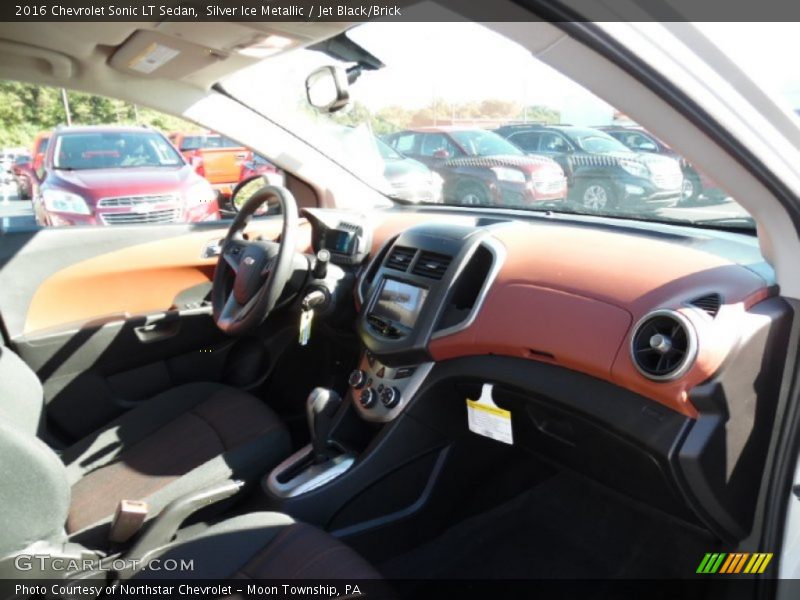 Silver Ice Metallic / Jet Black/Brick 2016 Chevrolet Sonic LT Sedan