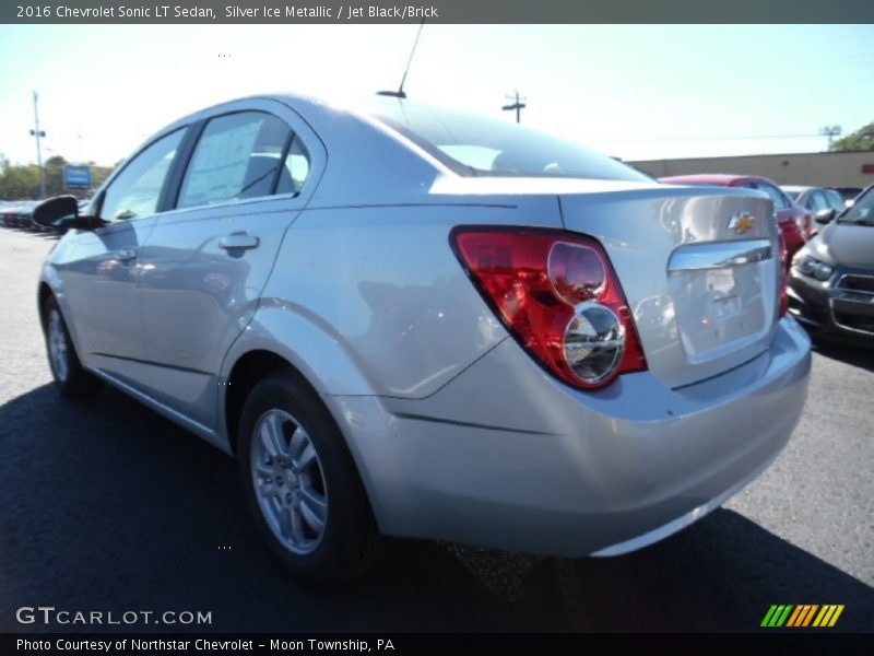 Silver Ice Metallic / Jet Black/Brick 2016 Chevrolet Sonic LT Sedan
