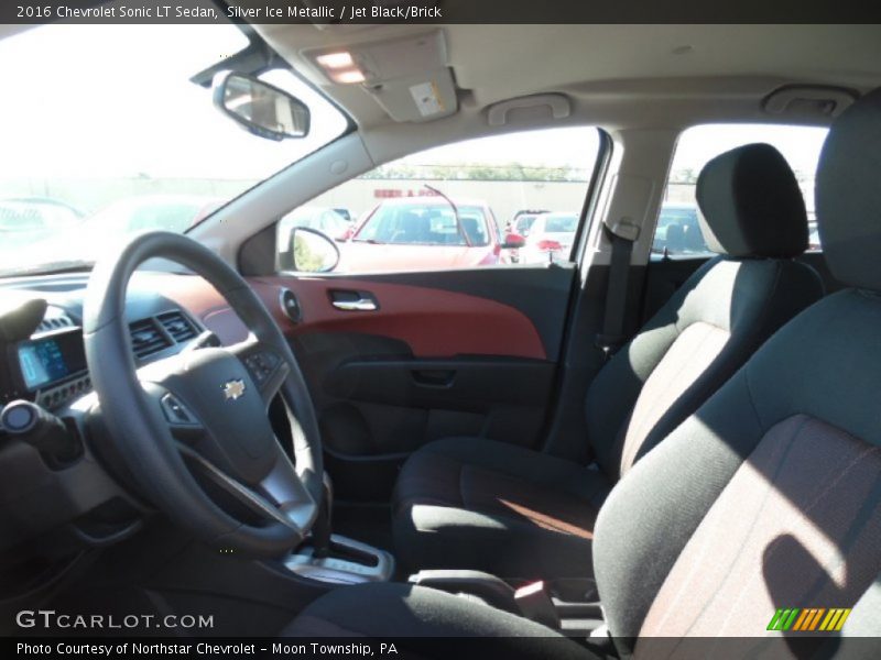 Silver Ice Metallic / Jet Black/Brick 2016 Chevrolet Sonic LT Sedan