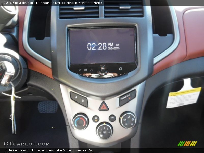 Silver Ice Metallic / Jet Black/Brick 2016 Chevrolet Sonic LT Sedan