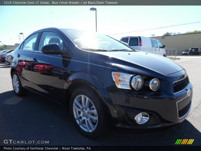 Blue Velvet Metallic / Jet Black/Dark Titanium 2016 Chevrolet Sonic LT Sedan