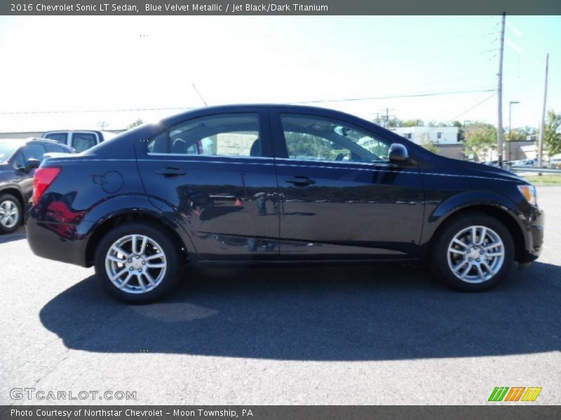 Blue Velvet Metallic / Jet Black/Dark Titanium 2016 Chevrolet Sonic LT Sedan