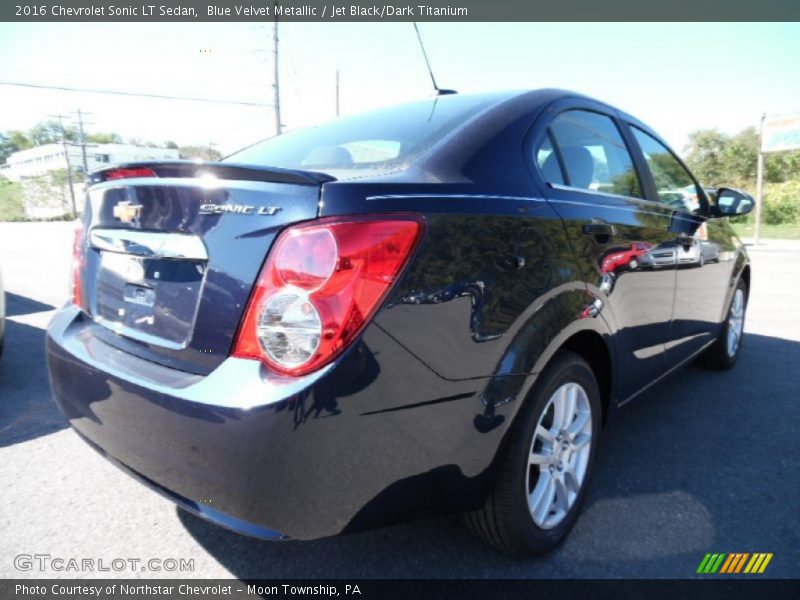 Blue Velvet Metallic / Jet Black/Dark Titanium 2016 Chevrolet Sonic LT Sedan
