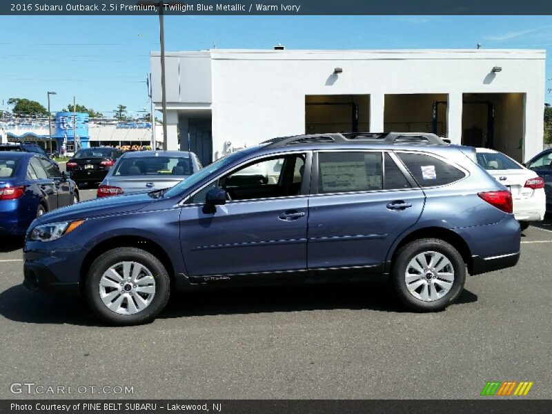 Twilight Blue Metallic / Warm Ivory 2016 Subaru Outback 2.5i Premium