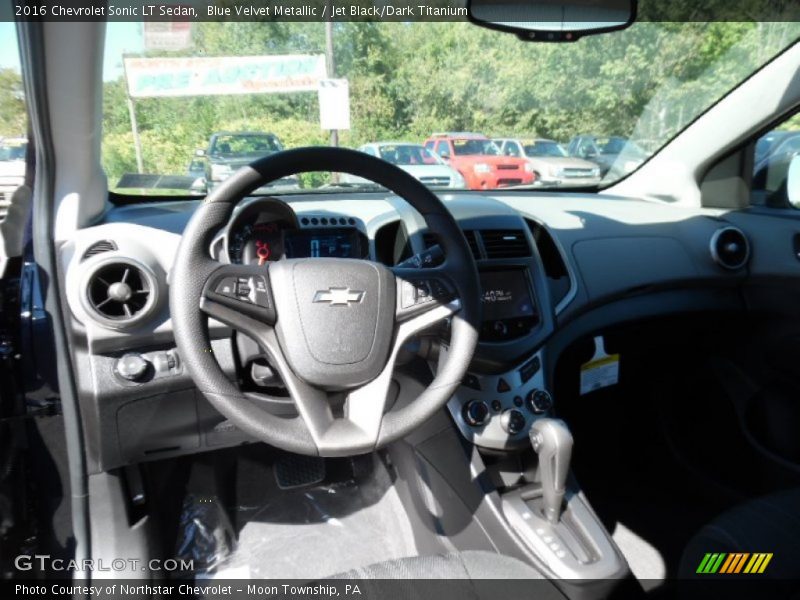 Blue Velvet Metallic / Jet Black/Dark Titanium 2016 Chevrolet Sonic LT Sedan