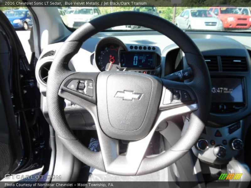Blue Velvet Metallic / Jet Black/Dark Titanium 2016 Chevrolet Sonic LT Sedan