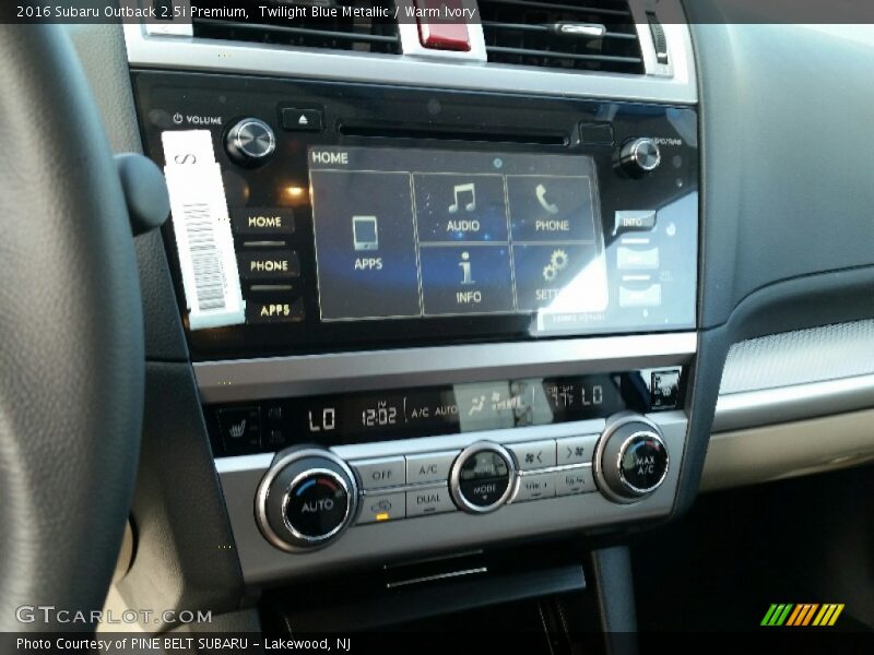 Twilight Blue Metallic / Warm Ivory 2016 Subaru Outback 2.5i Premium