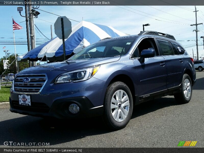 Twilight Blue Metallic / Slate Black 2016 Subaru Outback 2.5i Premium