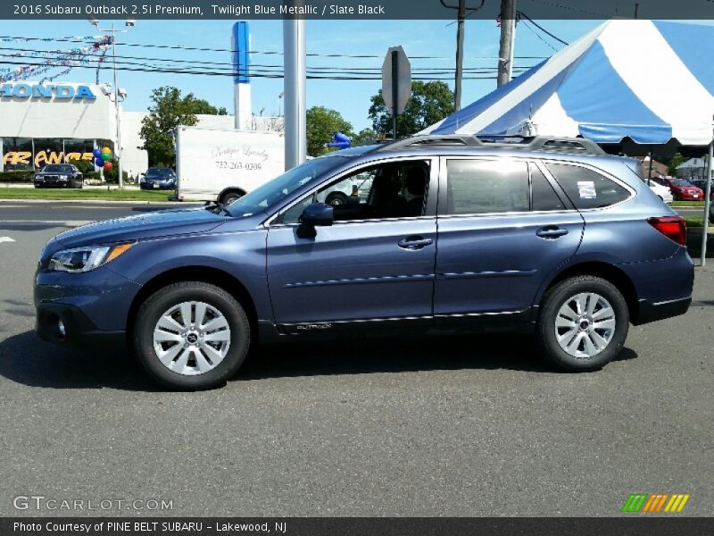 Twilight Blue Metallic / Slate Black 2016 Subaru Outback 2.5i Premium