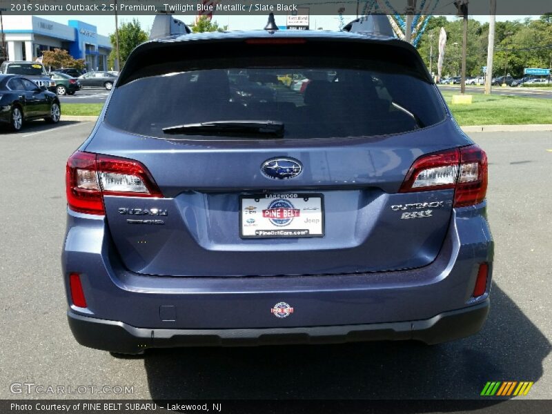 Twilight Blue Metallic / Slate Black 2016 Subaru Outback 2.5i Premium