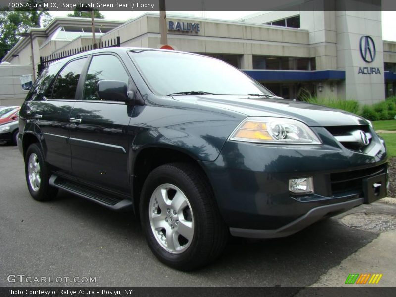 Sage Brush Green Pearl / Ebony 2006 Acura MDX