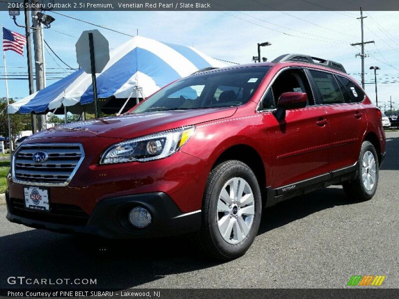 Venetian Red Pearl / Slate Black 2016 Subaru Outback 2.5i Premium