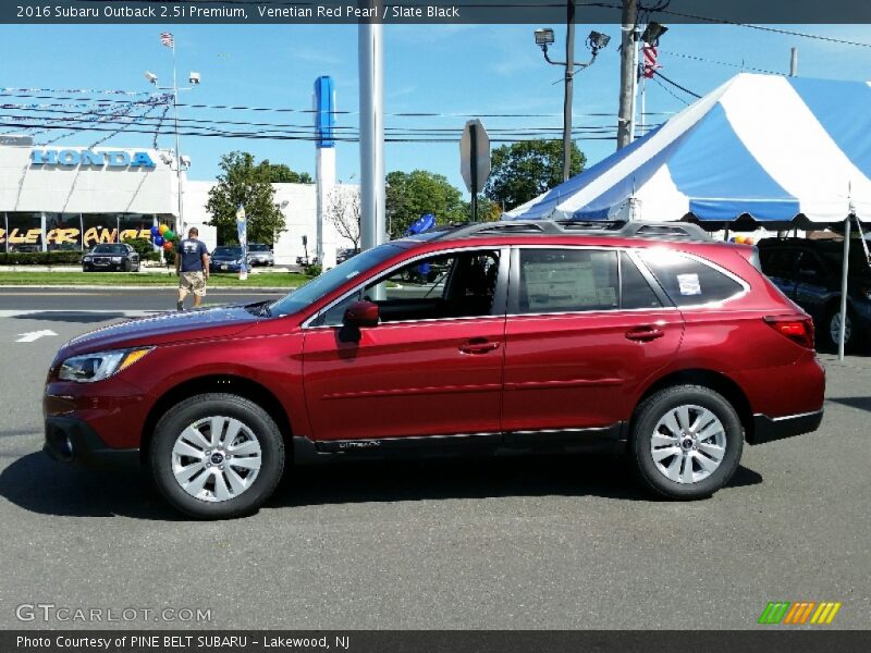 Venetian Red Pearl / Slate Black 2016 Subaru Outback 2.5i Premium