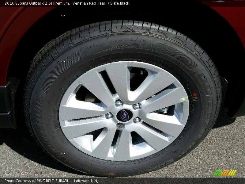 Venetian Red Pearl / Slate Black 2016 Subaru Outback 2.5i Premium