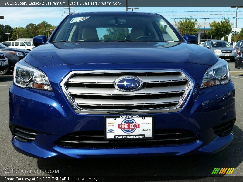 Lapis Blue Pearl / Warm Ivory 2016 Subaru Legacy 2.5i Premium