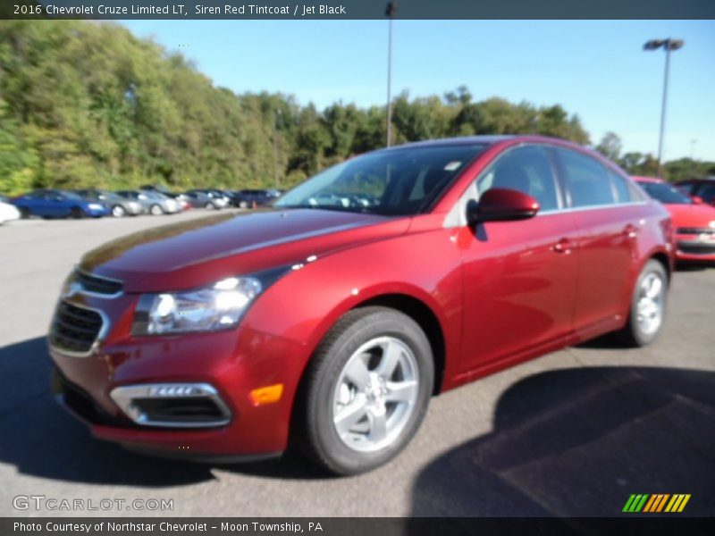 Siren Red Tintcoat / Jet Black 2016 Chevrolet Cruze Limited LT