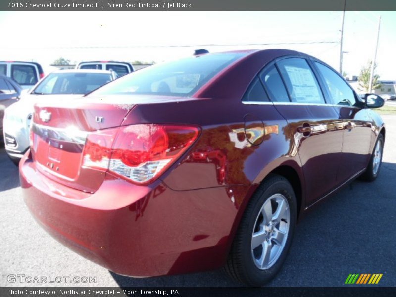 Siren Red Tintcoat / Jet Black 2016 Chevrolet Cruze Limited LT