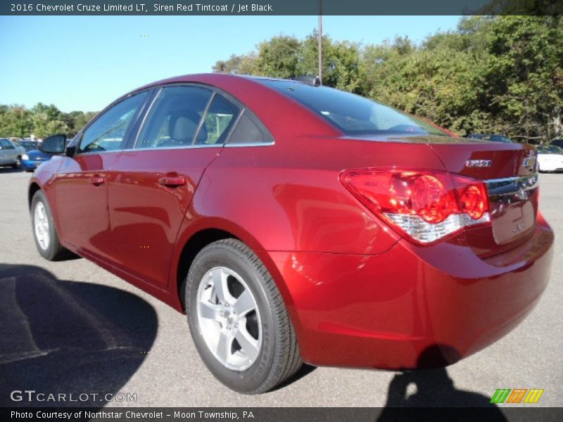 Siren Red Tintcoat / Jet Black 2016 Chevrolet Cruze Limited LT