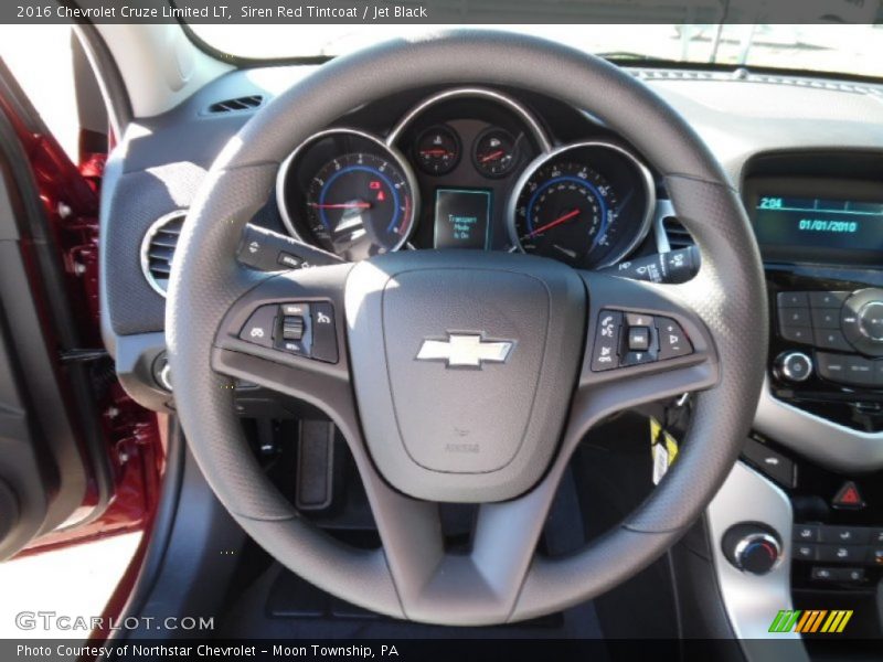 Siren Red Tintcoat / Jet Black 2016 Chevrolet Cruze Limited LT