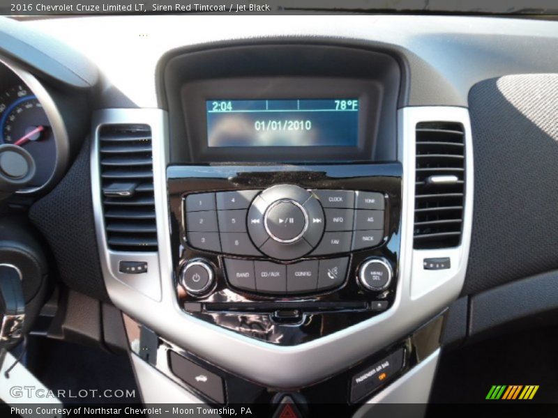 Siren Red Tintcoat / Jet Black 2016 Chevrolet Cruze Limited LT