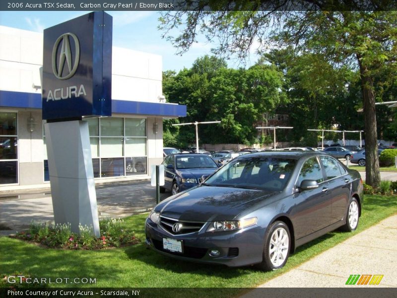 Carbon Gray Pearl / Ebony Black 2006 Acura TSX Sedan