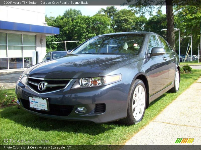 Carbon Gray Pearl / Ebony Black 2006 Acura TSX Sedan