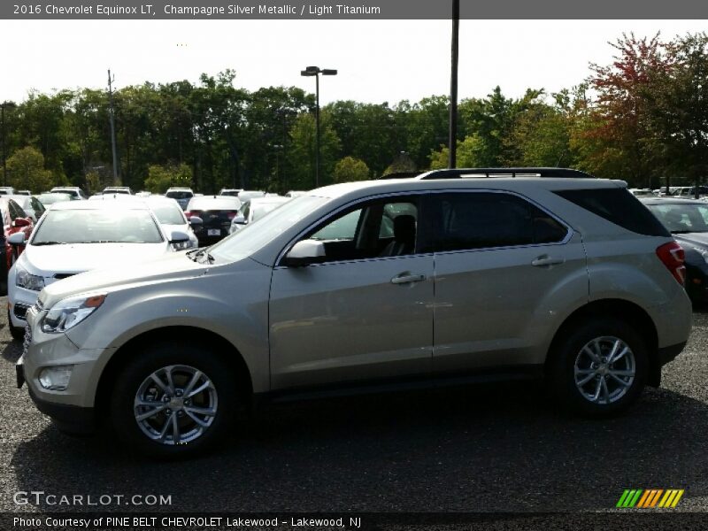 Champagne Silver Metallic / Light Titanium 2016 Chevrolet Equinox LT