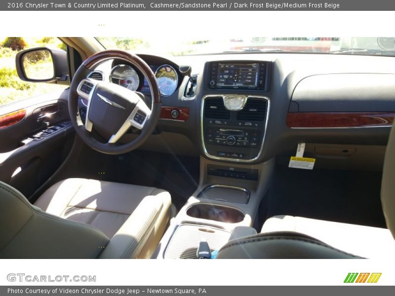 Cashmere/Sandstone Pearl / Dark Frost Beige/Medium Frost Beige 2016 Chrysler Town & Country Limited Platinum