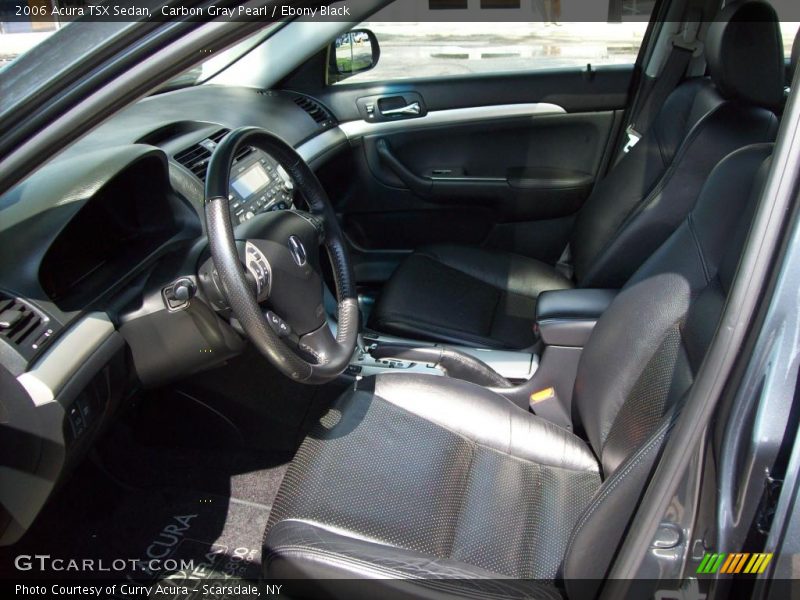 Carbon Gray Pearl / Ebony Black 2006 Acura TSX Sedan