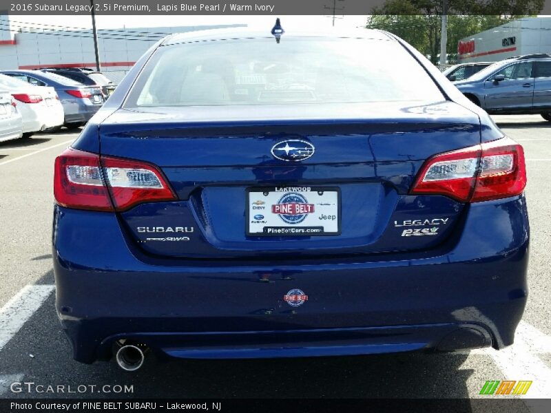 Lapis Blue Pearl / Warm Ivory 2016 Subaru Legacy 2.5i Premium