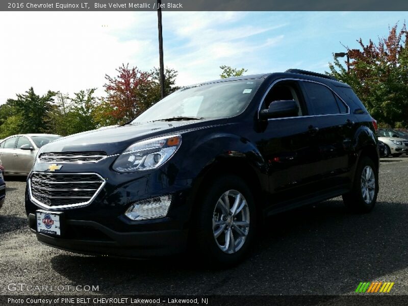 Blue Velvet Metallic / Jet Black 2016 Chevrolet Equinox LT