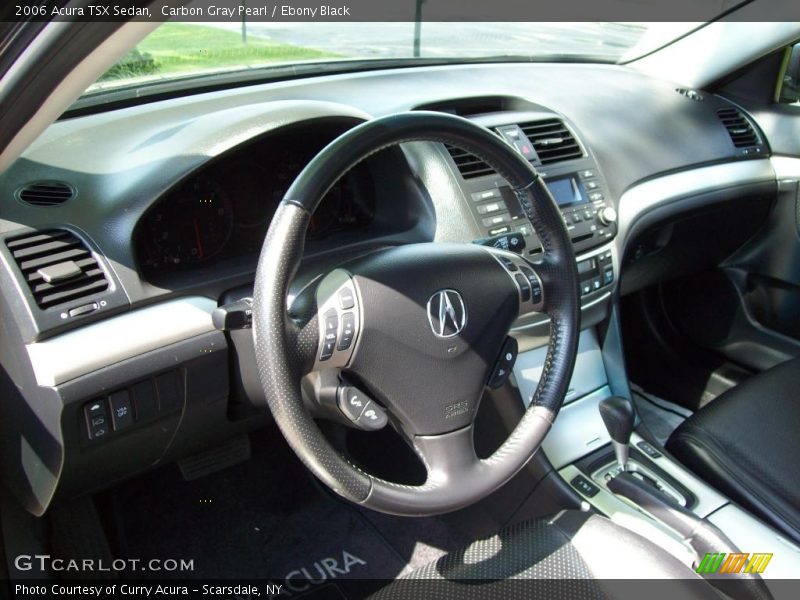 Carbon Gray Pearl / Ebony Black 2006 Acura TSX Sedan