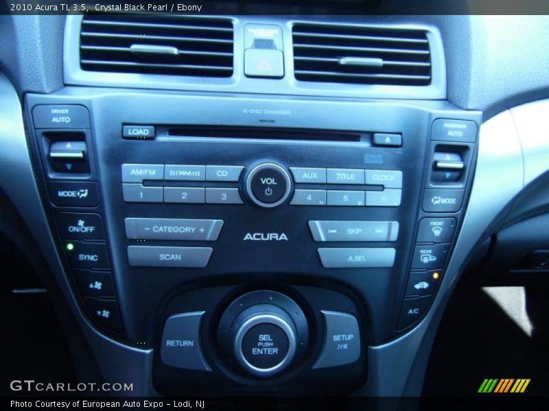 Crystal Black Pearl / Ebony 2010 Acura TL 3.5