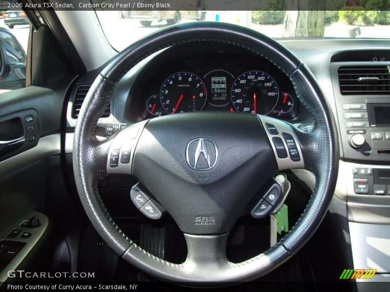 Carbon Gray Pearl / Ebony Black 2006 Acura TSX Sedan