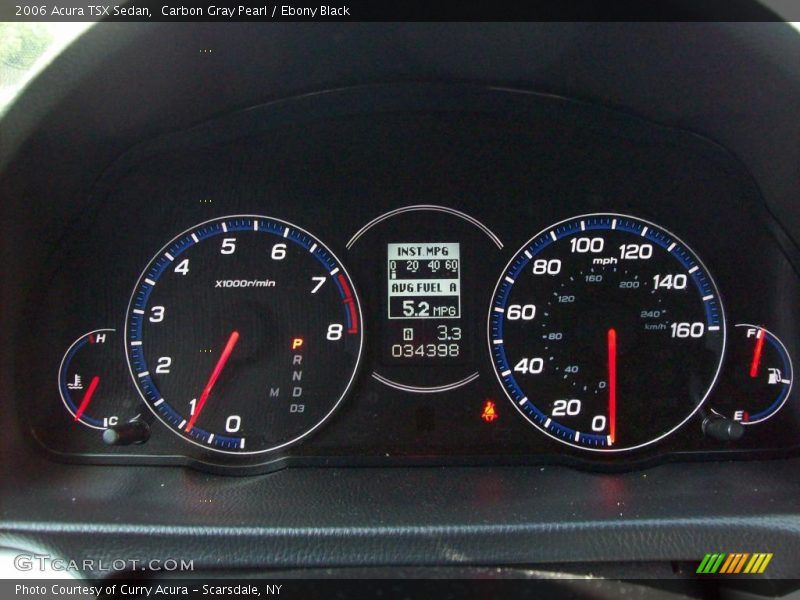 Carbon Gray Pearl / Ebony Black 2006 Acura TSX Sedan