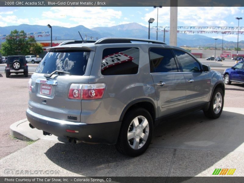 Blue-Gold Crystal Metallic / Brick 2008 GMC Acadia SLT