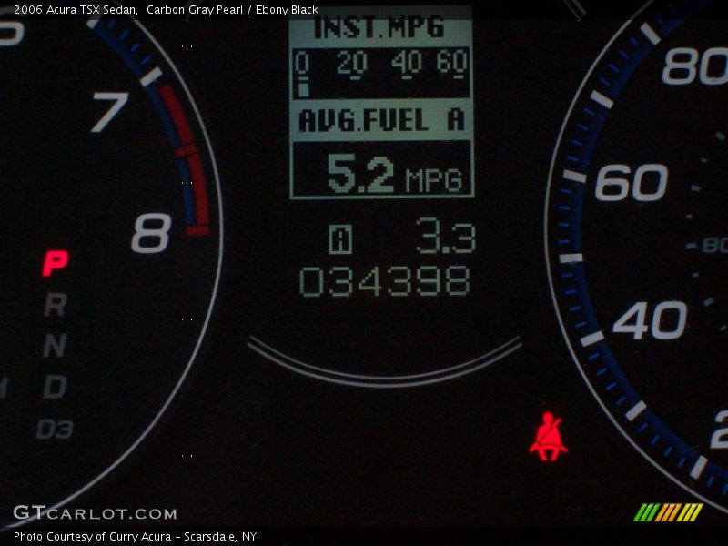 Carbon Gray Pearl / Ebony Black 2006 Acura TSX Sedan