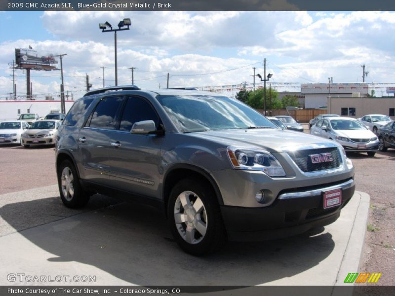 Blue-Gold Crystal Metallic / Brick 2008 GMC Acadia SLT