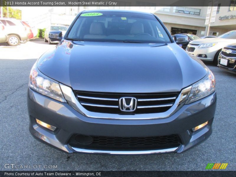 Modern Steel Metallic / Gray 2013 Honda Accord Touring Sedan