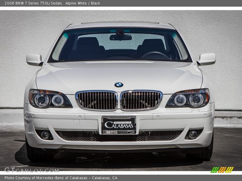 Alpine White / Black 2008 BMW 7 Series 750Li Sedan