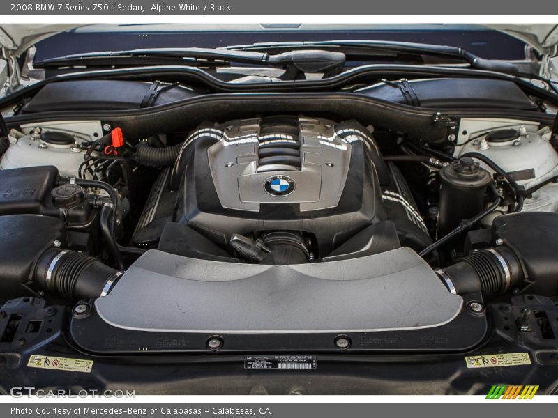  2008 7 Series 750Li Sedan Engine - 4.8 Liter DOHC 32-Valve VVT V8