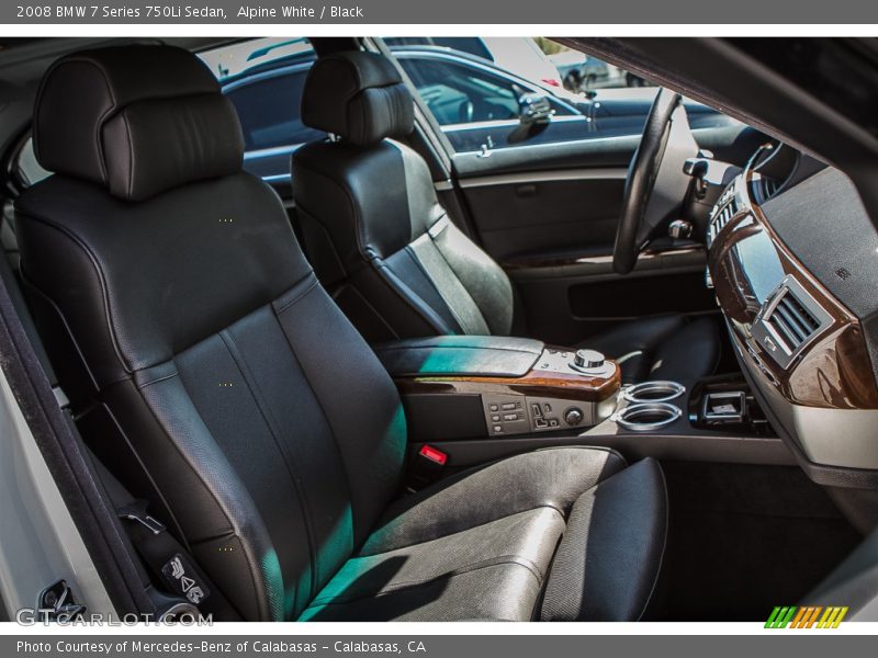 Alpine White / Black 2008 BMW 7 Series 750Li Sedan
