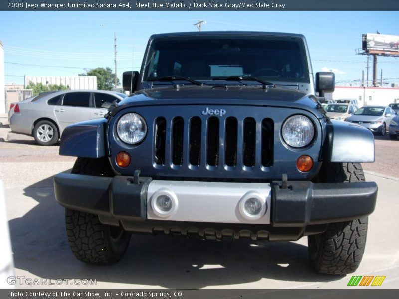 Steel Blue Metallic / Dark Slate Gray/Med Slate Gray 2008 Jeep Wrangler Unlimited Sahara 4x4