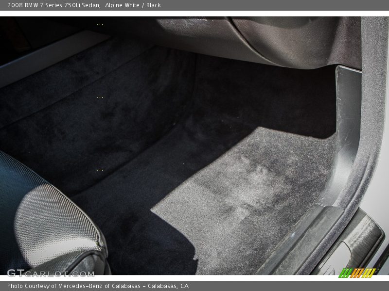 Alpine White / Black 2008 BMW 7 Series 750Li Sedan