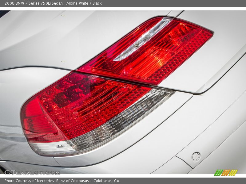 Alpine White / Black 2008 BMW 7 Series 750Li Sedan