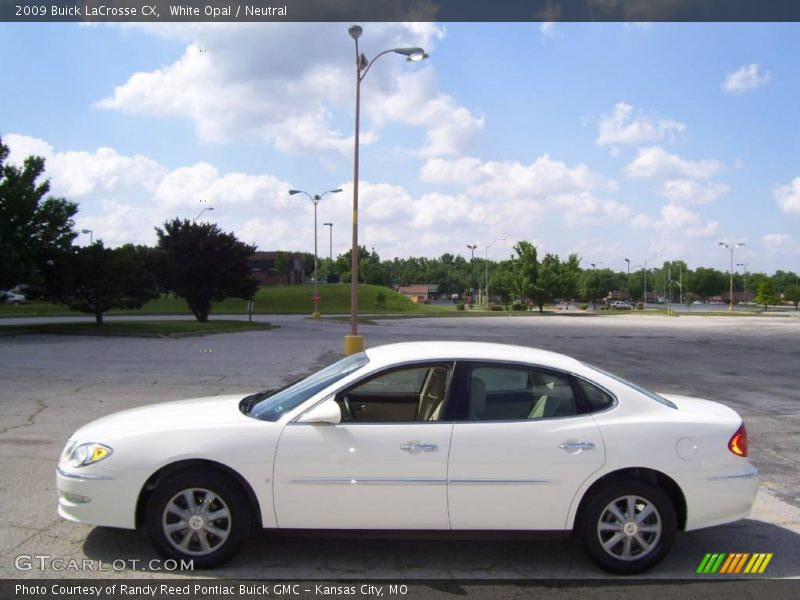 White Opal / Neutral 2009 Buick LaCrosse CX