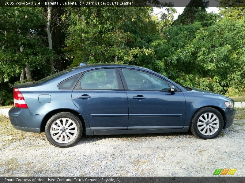 Barents Blue Metallic / Dark Beige/Quartz Leather 2005 Volvo S40 2.4i
