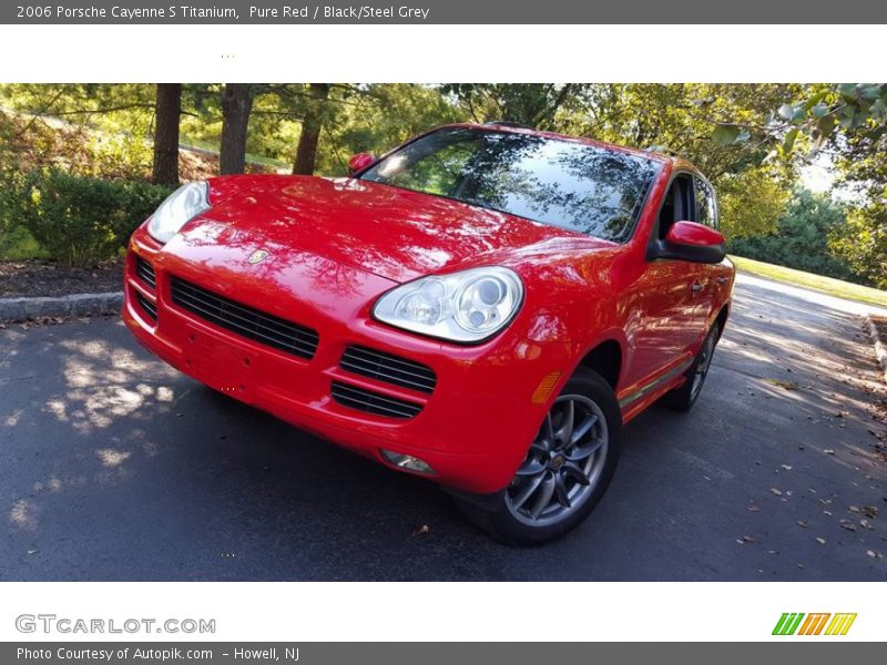 Pure Red / Black/Steel Grey 2006 Porsche Cayenne S Titanium