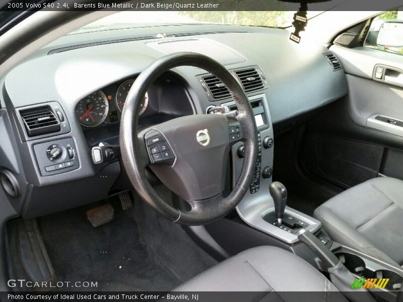 Barents Blue Metallic / Dark Beige/Quartz Leather 2005 Volvo S40 2.4i